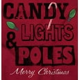 thumbnail image 2 of Funny Christmas Candy Lights Poles Men's Crewneck Sweatshirt Brisco Brands L, 2 of 6