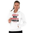 thumbnail image 3 of Earth is Now Heaven is Forever Unisex Plus Fleece Graphic Hoodie Brisco Brands 5X, 3 of 5