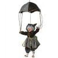 Halloween Decor Electric Flying Witch Pendant Creative Halloween Parachute Pendant Voice Control