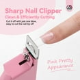 thumbnail image 3 of SAVILAND Acrylic Nail Clipper with Magnets: Sharp Pink Nail Clipper 15pcs Magnets Stainless Steel Acrylic Nails Straight Fake Nail Clippers Length Measurement Manicure Nail Art Tools Manicure, 3 of 7