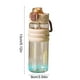thumbnail image 3 of Botella de Agua Deportiva de 650 Ml | Plástico Libre de Bpa | Tapa Hermética con Pajita | Vaso de Gran Capacidad para Gimnasio, Senderismo y Viajes | 4 Colores (Negro, Blanco, Morado, Caqui), 3 of 6