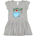 thumbnail image 3 of Inktastic I Want a Hippopotamus for Christmas Hippo in Santa Hat Girls Toddler Dress, 3 of 5