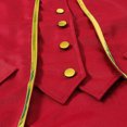 thumbnail image 5 of Tailcoat Tuxedo Jacket, Pirate Coat, Frock Coat Magician, Vampire Costume, Mens Pirate Coat Steampunk Tailcoat Halloween | Medieval Gothic Vampire Frock Coat, Joker Costume , Theme Party, Red L, 5 of 7