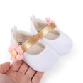thumbnail image 2 of Yoyauz Baby Girl Mary Jane Shoes Anti Slip Rubber Sole Ballet Slippers Princess Dress Wedding Shoes Newborn Kids Shoes Toddler Shoes（0-12 Month）, 2 of 10