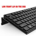 thumbnail image 3 of Soporte para teclado KOTEMON, acrílico inclinado, con funda de silicona, color negro, 3 of 7