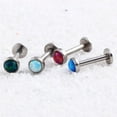 thumbnail image 5 of KEINXS Opal Crystal Body Piercing Lip Nose Stud Labret Ring Bar Club Jewelry 6-8mm, 5 of 8
