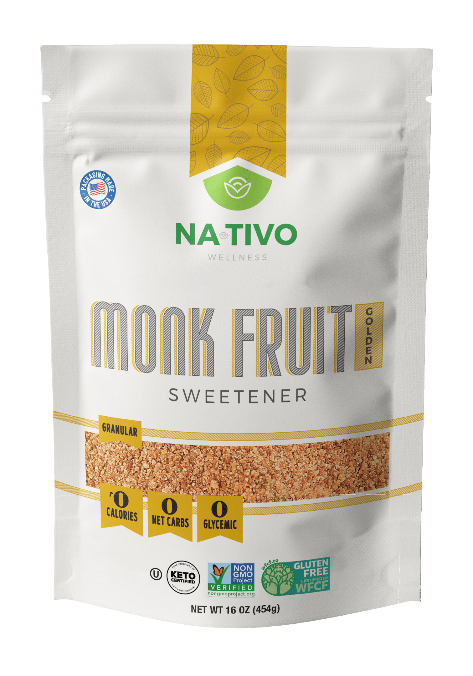 Nativo Wellness Monk Fruit Golden Sweetener