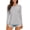 Light Grey, variant on TACVASEN Women's UPF 50+ Sun Protection Long Sleeve Shirts V-Neck Quick Dry Workout Hiking Running Tops White M