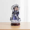 thumbnail image 2 of Muñeca casa de muñecas,Muñeca de porcelana de pie de 30 cm (12 pulgadas) de la colección,Cerámica Porcelana Niña Decoración Muñeca Niña 30cm,Soporte de exhibición giratorio, 2 of 7