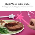thumbnail image 3 of Juego De 2 Saleros Y Pimenteros Con Varitas Mágicas, Dispensador De Sal De Plástico Con Forma De Estrella De Hadas, Botella Dispensadora De, 3 of 7