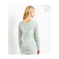 thumbnail image 2 of Aeropostale suéter con capucha a rayas para mujer, azul, extragrande, 2 of 3