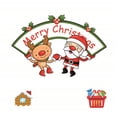 thumbnail image 1 of Xihbxyly Pegatinas Navideñas para Ventana, Diseño de Papá Noel, Fáciles de Despegar y Pegar, Decoración para Ventanas Del Hogar, Decoraciones para Fiestas Navideñas, Papel Transparente, Juego de 1 Pi, 1 of 1