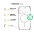 thumbnail image 2 of Funda con MagSafe para iPhone 15 Pro Max, Supreme R Clear, Transparente, 2 of 5