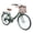 Green, variant on 26 Inch Folding City Bike with 7 Speeds & Commuter-Ready Accessories Detachable Basket & Cup Holder,Green