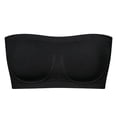 thumbnail image 5 of Full Bust Strapless Bra for Seamless Push Up Comfortable Support with Grip Band Bra Strapless for Women Back Less Bra Padded Underwire Bra, 5 of 5