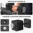 thumbnail image 2 of ARVIVO 2PCS 10-50lb Adjustable Dumbbell Set,5lb Increments & 10lb Handle,Quick-Lock Square Weight Dumbbells for Home Gym, 2 of 9