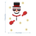 thumbnail image 3 of XIANXIAN Christmas Decorative Sticker Combination Cartoon Snowman Sticker for Door Decor Refrigerator Garage Cabinet Self-Adhesive Decal, 3 of 6