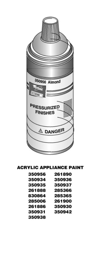 285006 Whirlpool Refrigerator Appliance Spray Paint
