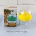 thumbnail image 2 of Portable Manual Fruit Juicer for Home & Outdoor Use - Durable Citrus Squeezer for Lemons and Various Fruits, Gift-Worthy Kitchen Tool with Stylish Design (Yellow-Green Boxed), 2 of 6