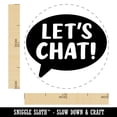 thumbnail image 2 of Let's Chat Talk Speech Bubble Teacher Self-Inking Rubber Stamp Ink Stamper - Red Ink - Large 1-1/2 Inch, 2 of 7