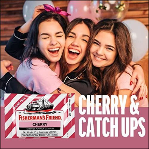 Fisherman's Friend Cherry Sugar Free Lozenges 25g (Pack of 6)