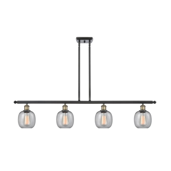 Innovations 516-4I-BAB-G104-LED Belfast 3 Light Island Light part of the Ballston Collection, Black Antique Brass