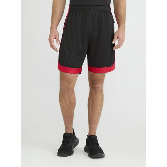 Russell Athletic Men's Colorblock Basketball Shorts, 8" Inseam, Sizes S-2XL