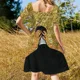 thumbnail image 5 of Vestido de manga corta para glamping Squad, ropa de mujer, ropa elegante coreana para mujer, conjuntos de playa para mujer., 5 of 7