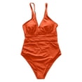 thumbnail image 5 of One Piece Swimsuit Tummy Control Bathing Suits for Women 2026 New Hot Mesh Swimsuit Mesh Hollow Solid Color Swimsuit Women, 5 of 5