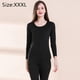 thumbnail image 2 of Conjuntos de Calzoncillos largos térmicos para mujer, ropa interior de 2 piezas con forro polar, conjunto de pijama superior e inferior, portátil de doble cara, 2 of 6