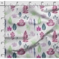 thumbnail image 2 of Soimoi Watercolor Floral Printed, Poly Canvas Fabric, Decor Sewing Fabric by The Yard 56 Inch Wide,Decorative Fabric for Curtains Tote Bags, Magenta, 2 of 5