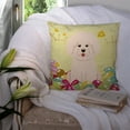 thumbnail image 3 of Carolines Treasures BB6075PW1414 Easter Eggs Bichon Frise Fabric Decorative Pillow, 3 of 4