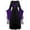 Black, variant on Women's Halloween Vintage Dress, Square Neck Lace Trim Bell Sleeve Irregular Hem Gothic Dress Orange XXL