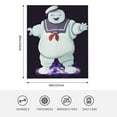 thumbnail image 4 of Ghostbusters Stay-Puft-Marshmallow Blanket Luxury Soft Fuzzy Flannel Fleece Throw Blanket Decor Gift For Bed Sofa Couch Car 60x50in, 4 of 7