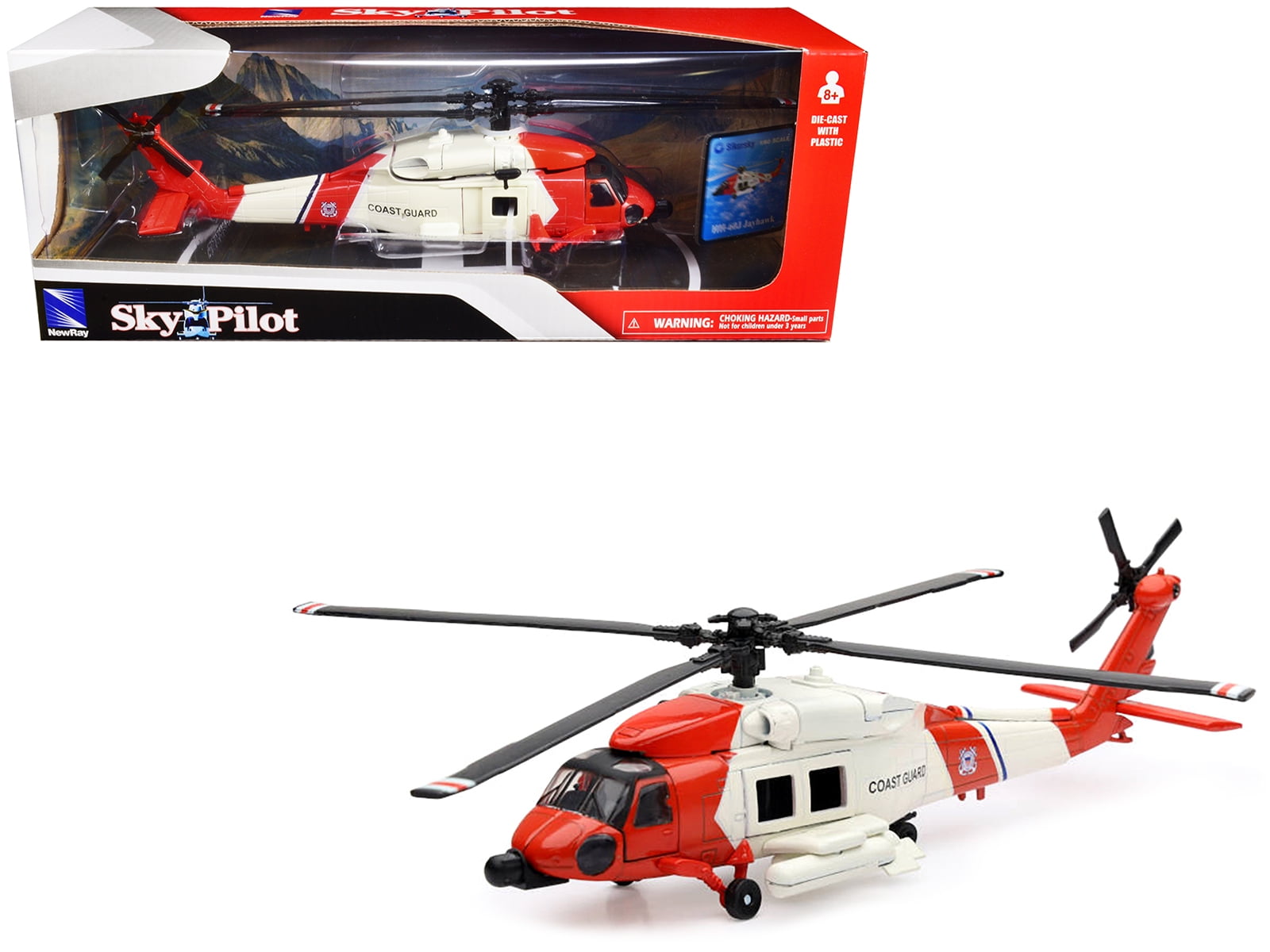 【初回限定】 New-Ray Walmart.com - Helicopter Jayhawk HH-60J D/C 1/60 航空機・ヘリコプター