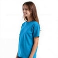 thumbnail image 6 of Couver Youth Boys & Girls Cotton Classic T-Shirt Short Sleeve Crewneck Tee, Teal, Extra Small, 1 Piece, 6 of 9