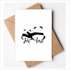 Panda Companion Companion Comfort Greeting Cards You are Invited Invitations