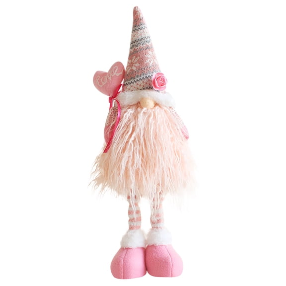 Valentines Day Gifts for Her, Plush Decorations, 21.65 Inch Large Handmade with Long Legs, Valentines Day Pink , Valentine's Day Party Supplies, Home Clearance