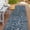 Blue, variant on World Rug Gallery Contemporary Tropical Leaves Weather Resistant Reversible Indoor/Outdoor Area Rug - Blue 2'x7'