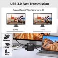thumbnail image 3 of Recording Box 4k 1080p 60FPS HD Video Capture Card HDTV Camera Compatible USB 3.0PC Live Streaming Grabber Recorder,1 * Video Capture Card,Black, 3 of 6