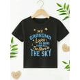 thumbnail image 2 of Casual Comfy Boys' Summer Tops - GRANDMA LOVES... Print Short Sleeve Crew Neck T-shirt - Trendy Casual Tee Tops Gift, 2 of 6