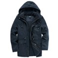 thumbnail image 4 of Men's Winter Coat Thick Sherpa Fleece Lining Cotton Military Jackets Heavyweight Work Coats with Cargo Pockets Outwear, 4 of 4