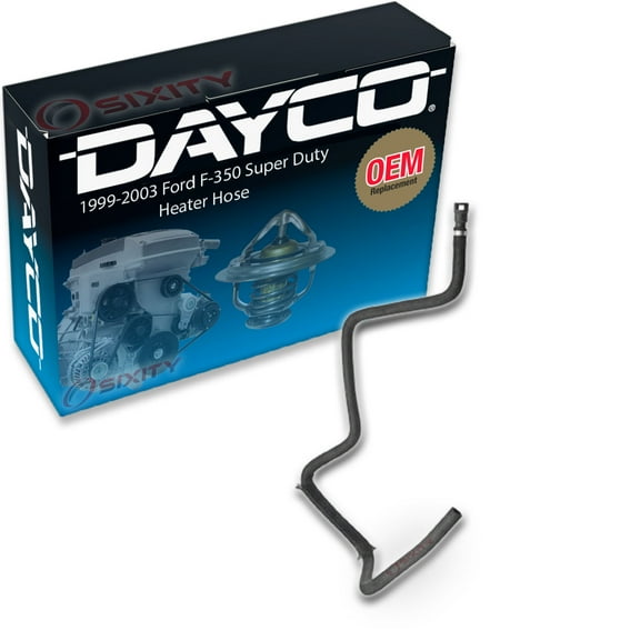Dayco Heater To Water Pump HVAC Heater Hose compatible with Ford F-350 Super Duty 7.3L V8 1999-2003