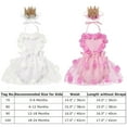thumbnail image 6 of OBEEII Baby Girl's 1st Birthday Lace Tulle Romper Toddler Baby Girls Princess Tutu Dress First Birthday Photography Clothes With Headband 0-6 Months Pink flowers, 6 of 6