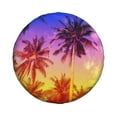 thumbnail image 2 of Gaeub Palm Trees at Sunset 14-17in Tire Cover, Spare Tire Cover, for Camper Caravan, Trailer, Car, Truck, SUV, Jeep - 14 inch, 2 of 9