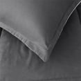 3pc Luxurious Gray Reversible Queen Comforter Set Soft, Comforter With