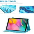 thumbnail image 3 of Allytech Galaxy Tab A 8.0 2019 Case, T290 T295 Case, PU Leather Slim Folio Multi Angle Stand Protection TPU Back Cover Case for Samsung Galaxy Tab A 8.0 2019 Released Without S Pen Model,Blue Marble, 3 of 8