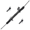 thumbnail image 1 of Detroit Axle - Front 3pc Rack & Pinion Kit for Cadillac DeVille Seville Allante Eldorado, 1 Complete Power Steering Rack and Pinion Assembly 2 Outer Tie Rod Ends Replacement, 1 of 4