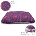thumbnail image 3 of Gaming Pet Bed, Oldies Game Environment Cabled Video Games Consoles Illustration, Chew Resistant Pad for Dogs and Cats Cushion with Removable Cover, 24" x 39", Purple Burnt Sienna, by Ambesonne, 3 of 4