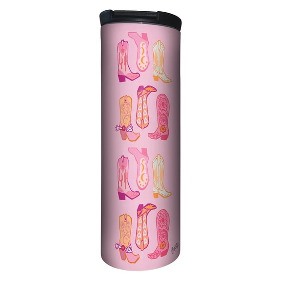 Highland Home Cowgirl Boots 17 oz. Stainless Steel Tumbler w/Lid